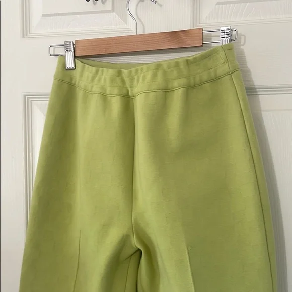 HIGH SPORT Women's Exclusive Kick Cotton-blend Cropped Pants In Lime Green XL - Picture 3 of 13
